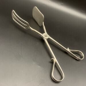 Vintage Silver Plated Pastry Food Tongs
